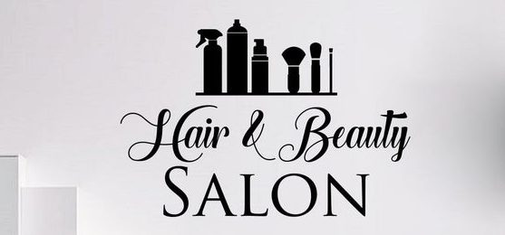 Hair & Beauty Salon Vinyl Wall Sign
